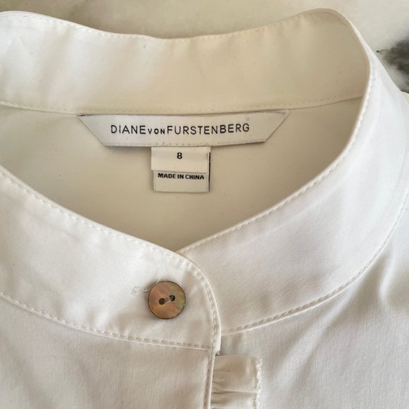 Diane Von Furstenberg Sleeveless Button Down Dress - Picture 7 of 15